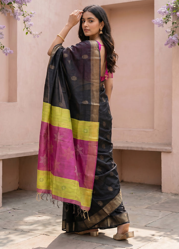 Multicolor Kalakethra Saree With Blouse Piece