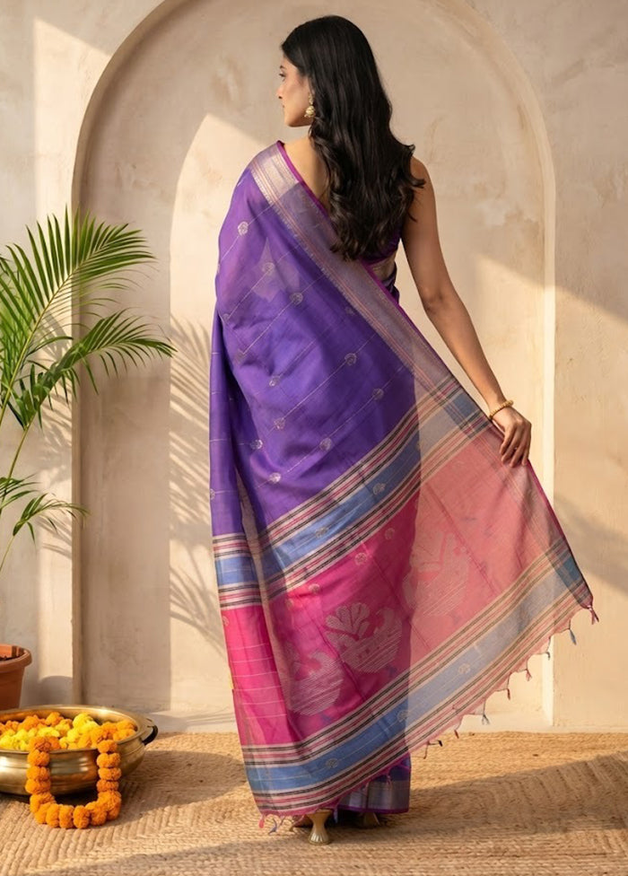 Multicolor Kalakethra Saree With Blouse Piece