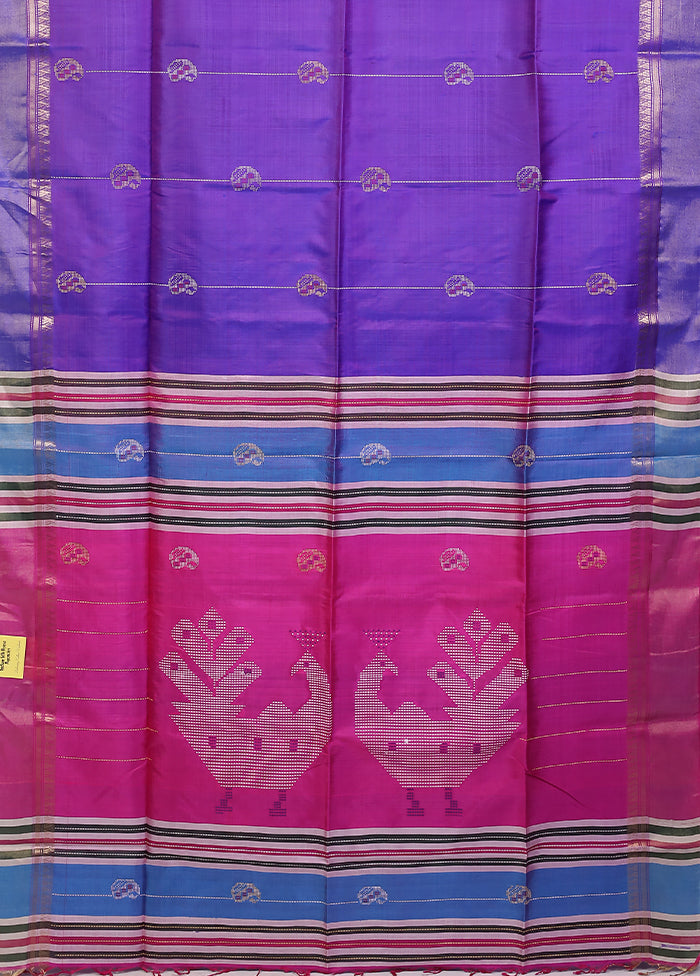 Multicolor Kalakethra Saree With Blouse Piece