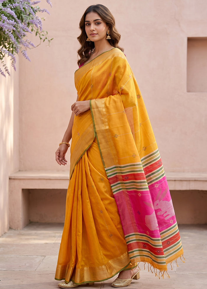 Multicolor Kalakethra Saree With Blouse Piece