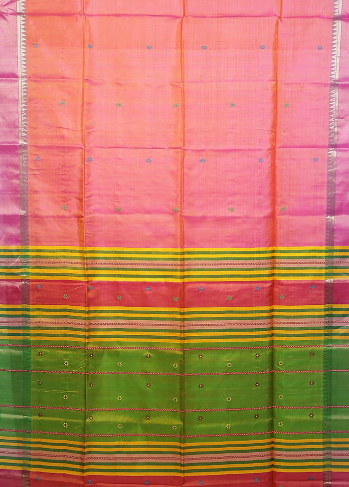 Multicolor Kalakethra Saree With Blouse Piece