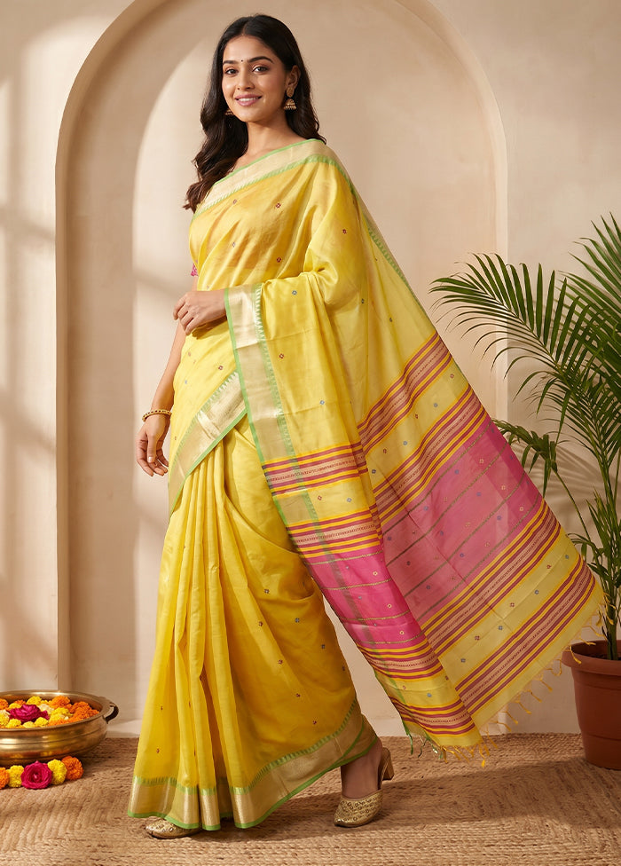 Multicolor Kalakethra Saree With Blouse Piece