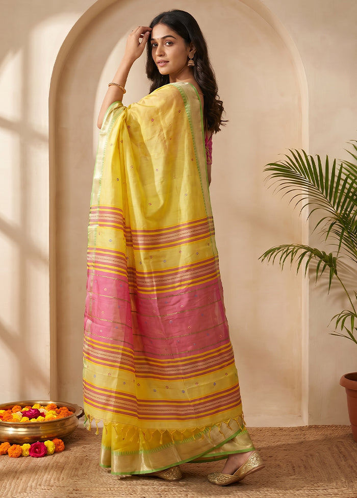 Multicolor Kalakethra Saree With Blouse Piece