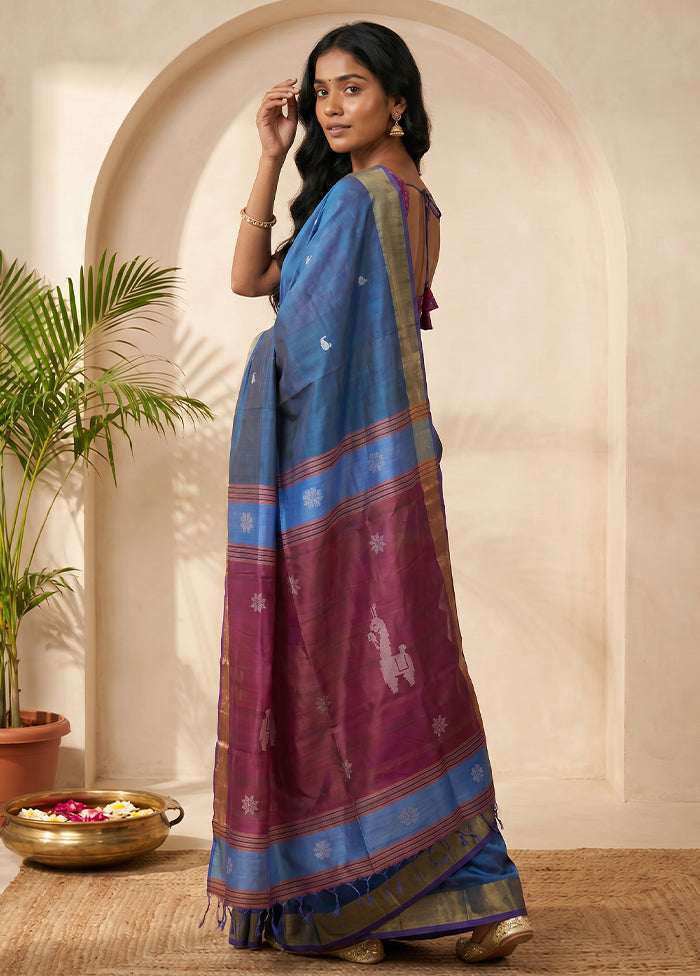 Multicolor Kalakethra Saree With Blouse Piece