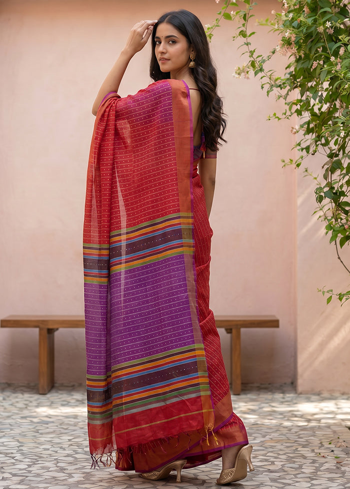 Pink Kalakethra Saree With Blouse Piece