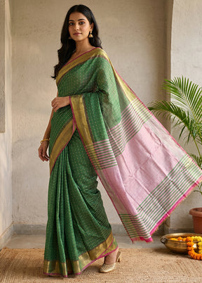 Pink Kalakethra Saree With Blouse Piece