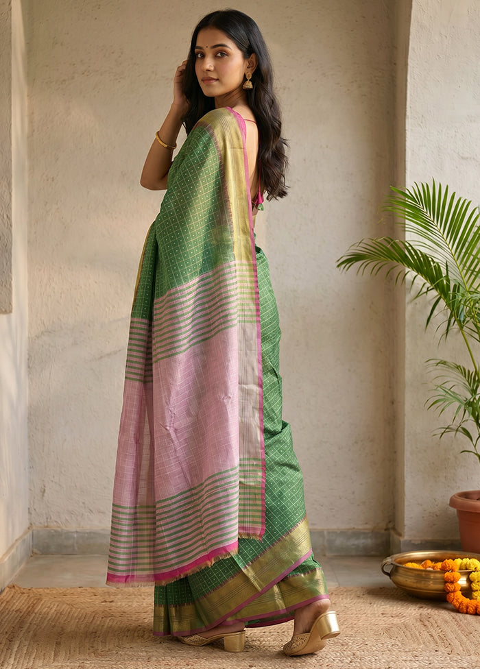 Pink Kalakethra Saree With Blouse Piece