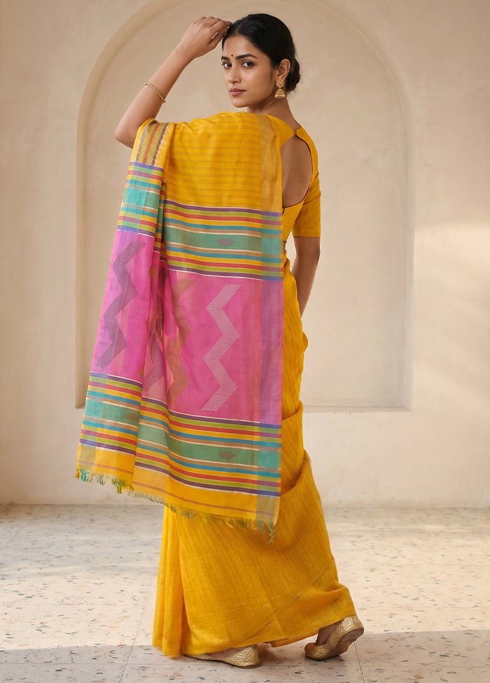 Multicolor Kalakethra Saree With Blouse Piece