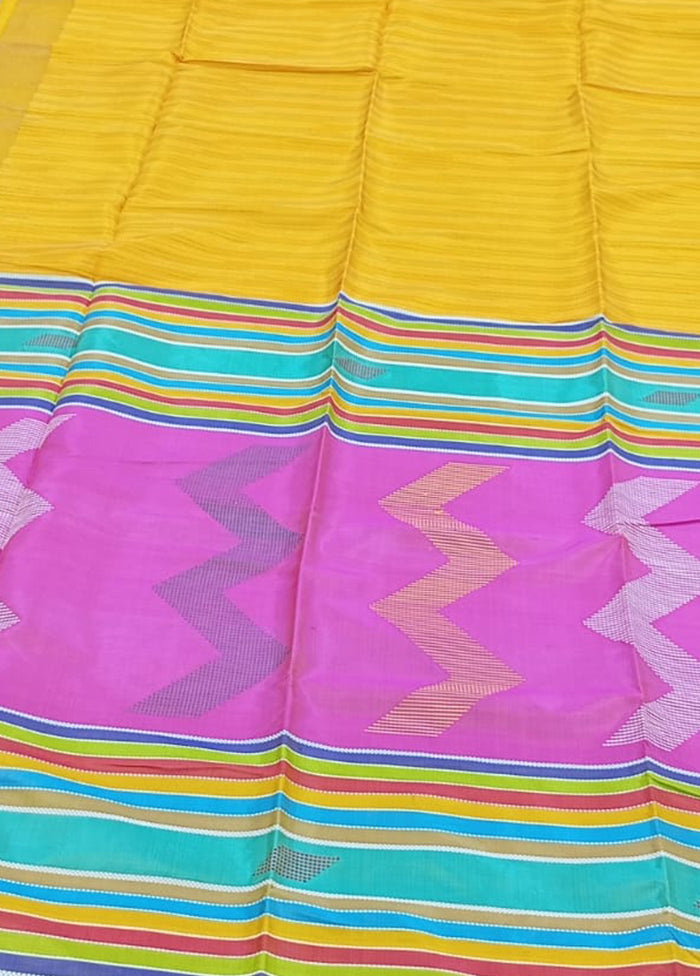 Multicolor Kalakethra Saree With Blouse Piece