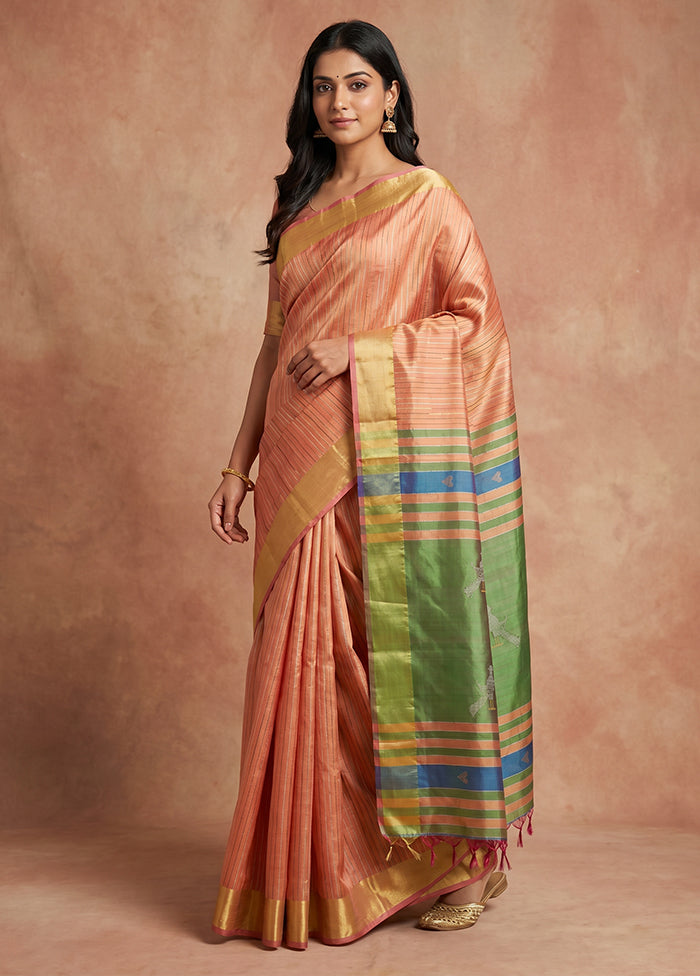 Multicolor Kalakethra Saree With Blouse Piece