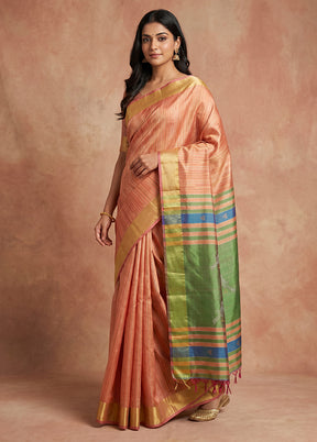 Multicolor Kalakethra Saree With Blouse Piece