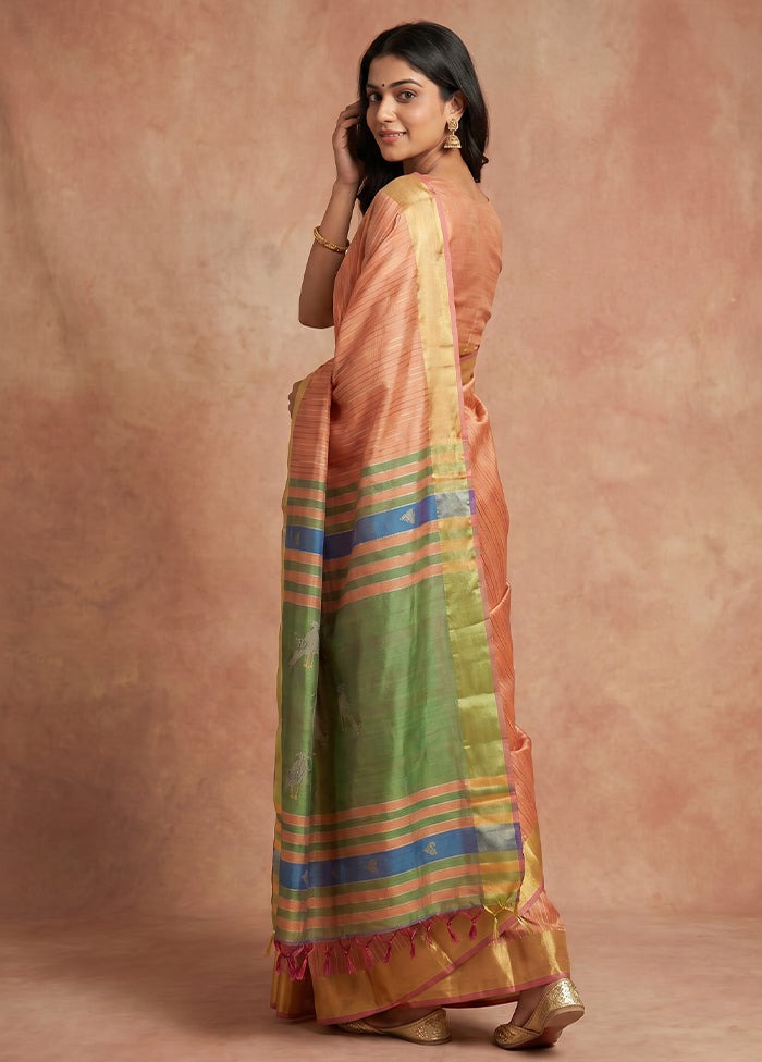 Multicolor Kalakethra Saree With Blouse Piece