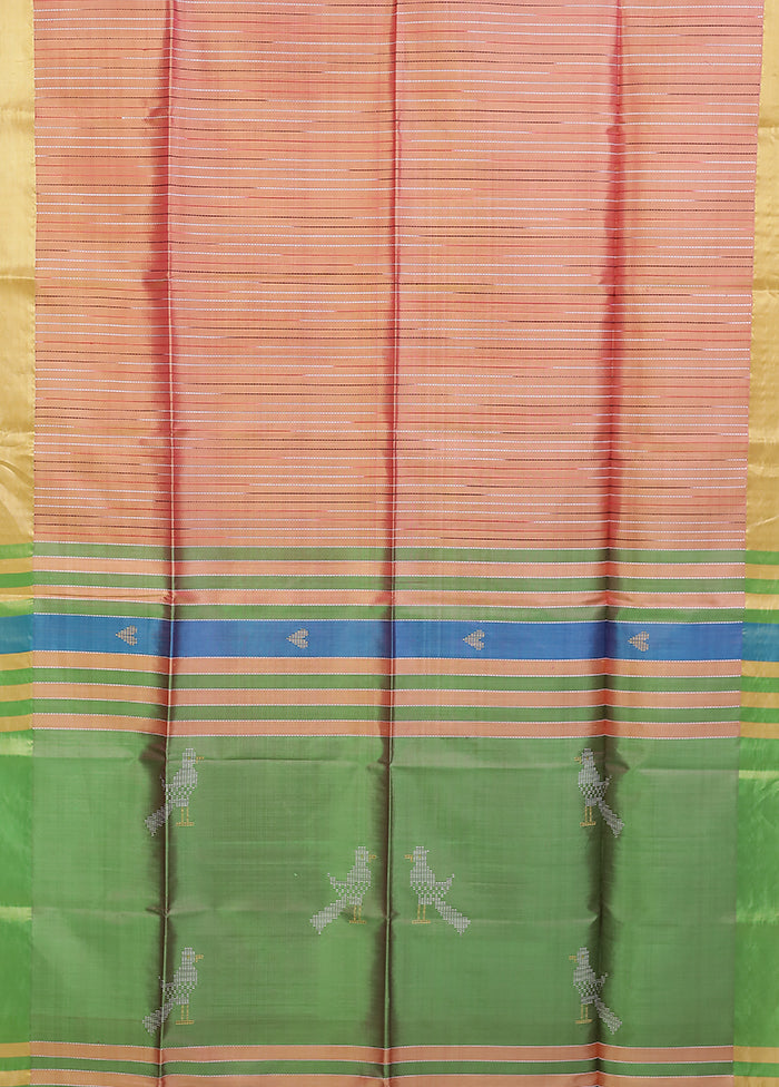 Multicolor Kalakethra Saree With Blouse Piece