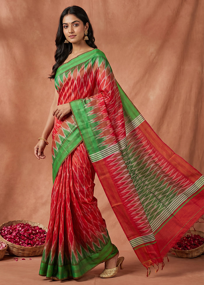 Multicolor Kalakethra Saree With Blouse Piece
