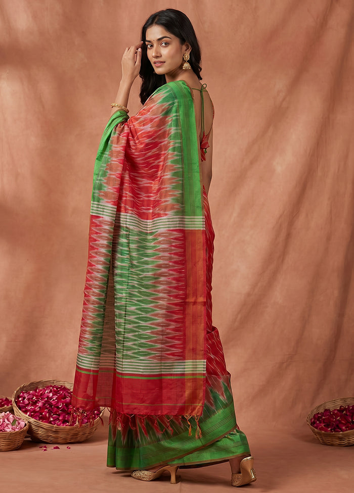 Multicolor Kalakethra Saree With Blouse Piece