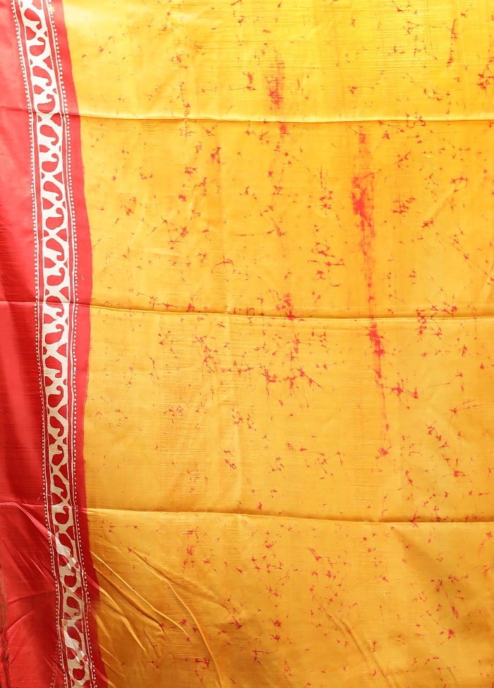 Multicolor Printed Pure Silk Saree Without Blouse Piece
