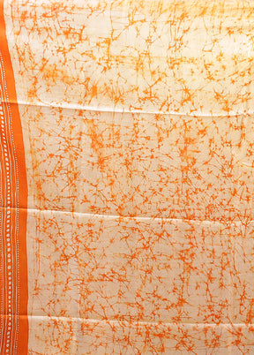 Multicolor Printed Pure Silk Saree Without Blouse Piece