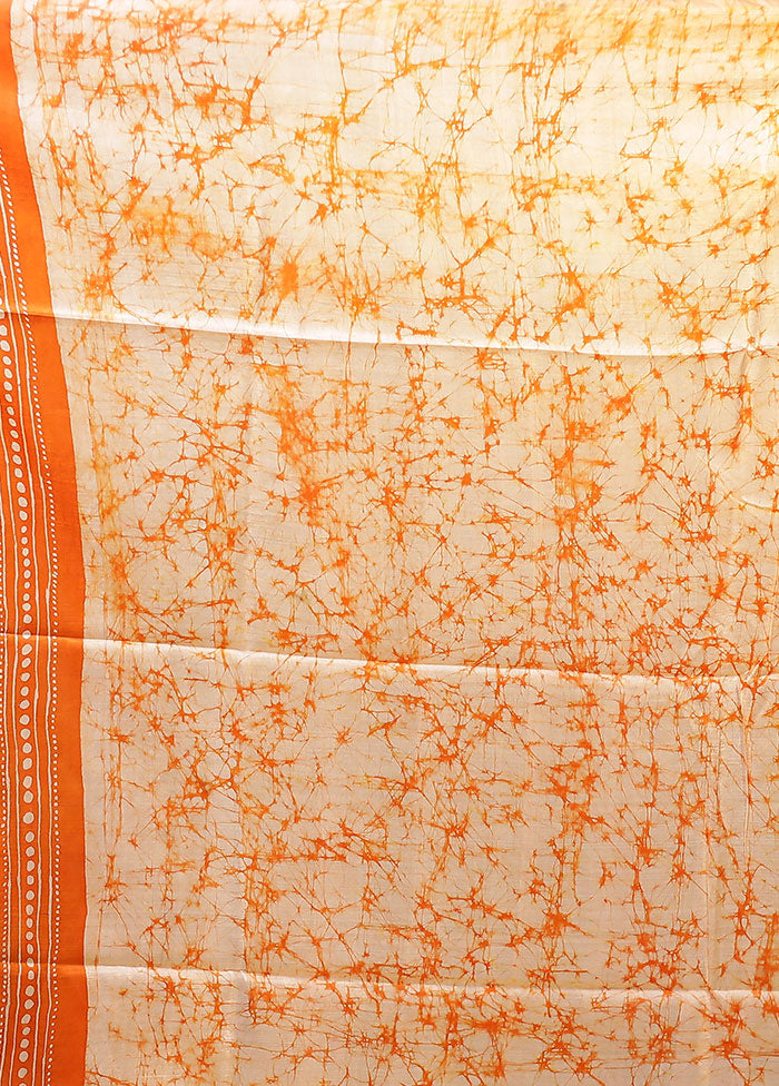 Multicolor Printed Pure Silk Saree Without Blouse Piece