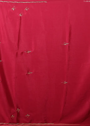 Purple Georgette Saree With Blouse Piece