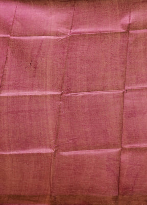 Cream Tussar Silk Saree With Blouse Piece