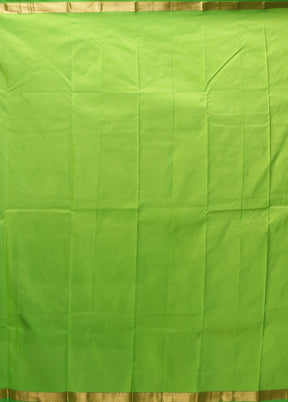 Green Kanjivaram Silk Saree With Blouse Piece