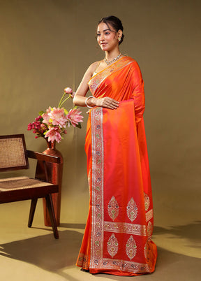 Green Handloom Banarasi Pure Silk Saree With Blouse Piece