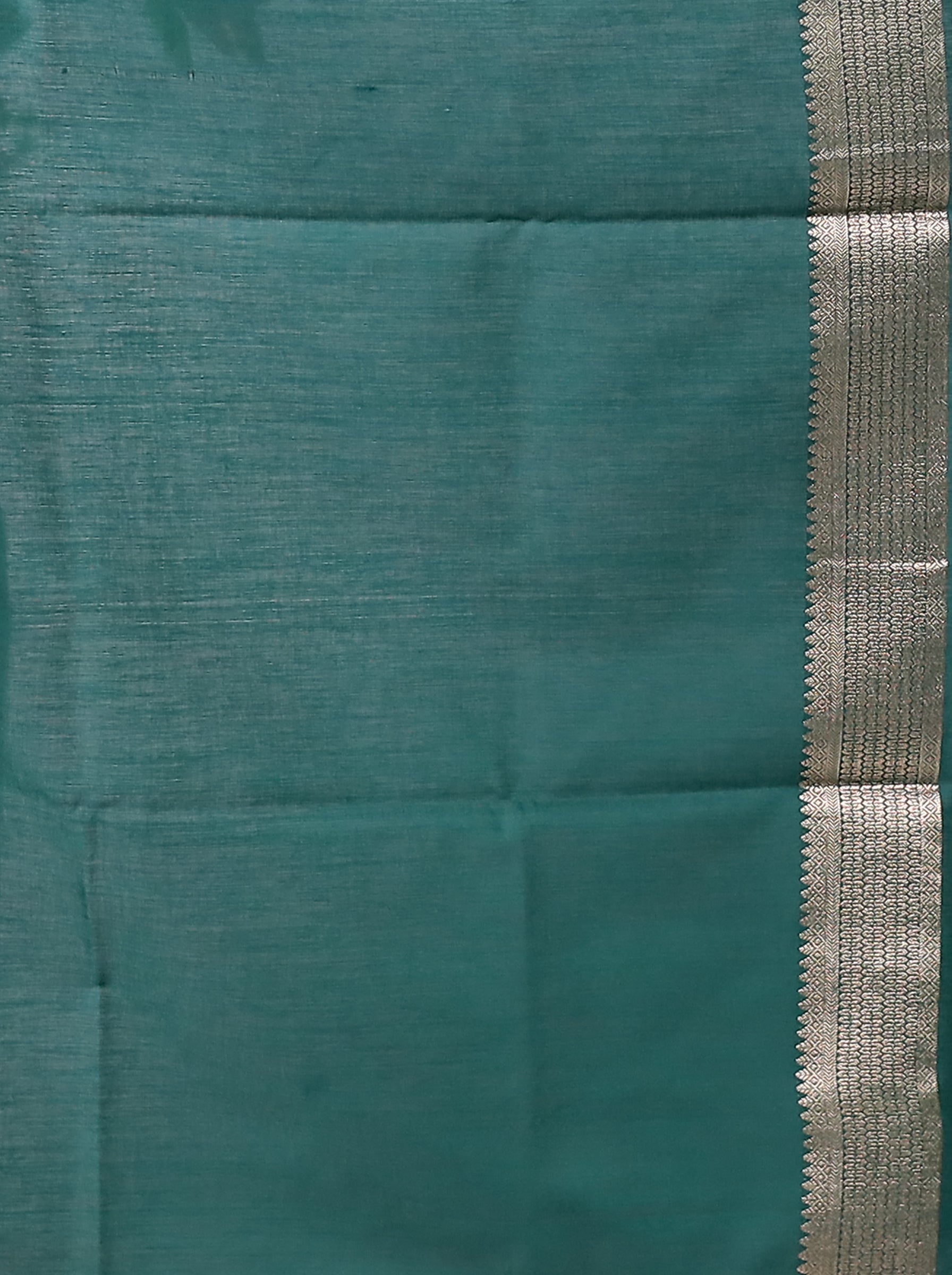 Green Dupion Silk Saree With Blouse Piece