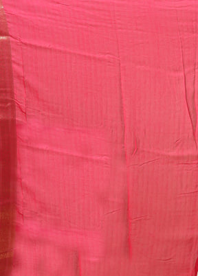 White Georgette Saree With Blouse Piece
