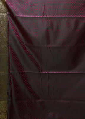Purple Tanchoi Silk Saree With Blouse Piece