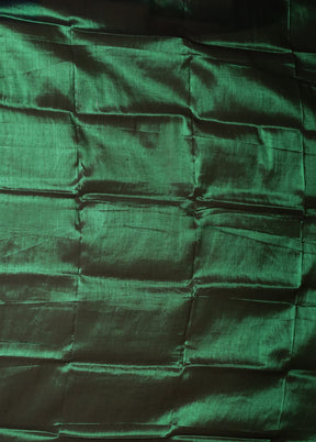 Green Tissue Silk Saree With Blouse Piece