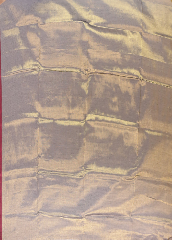 Green Tissue Silk Saree With Blouse Piece