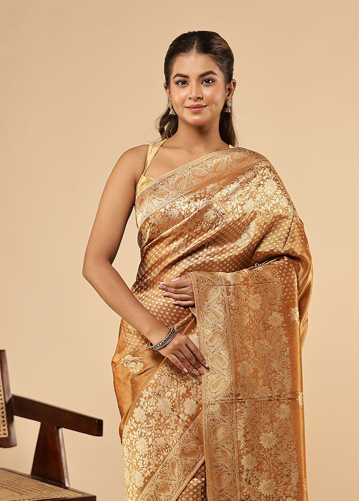 Maroon Handloom Pure Georgette Saree With Blouse Piece