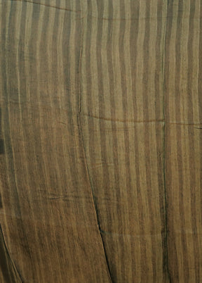 Green Chanderi Silk Saree With Blouse Piece
