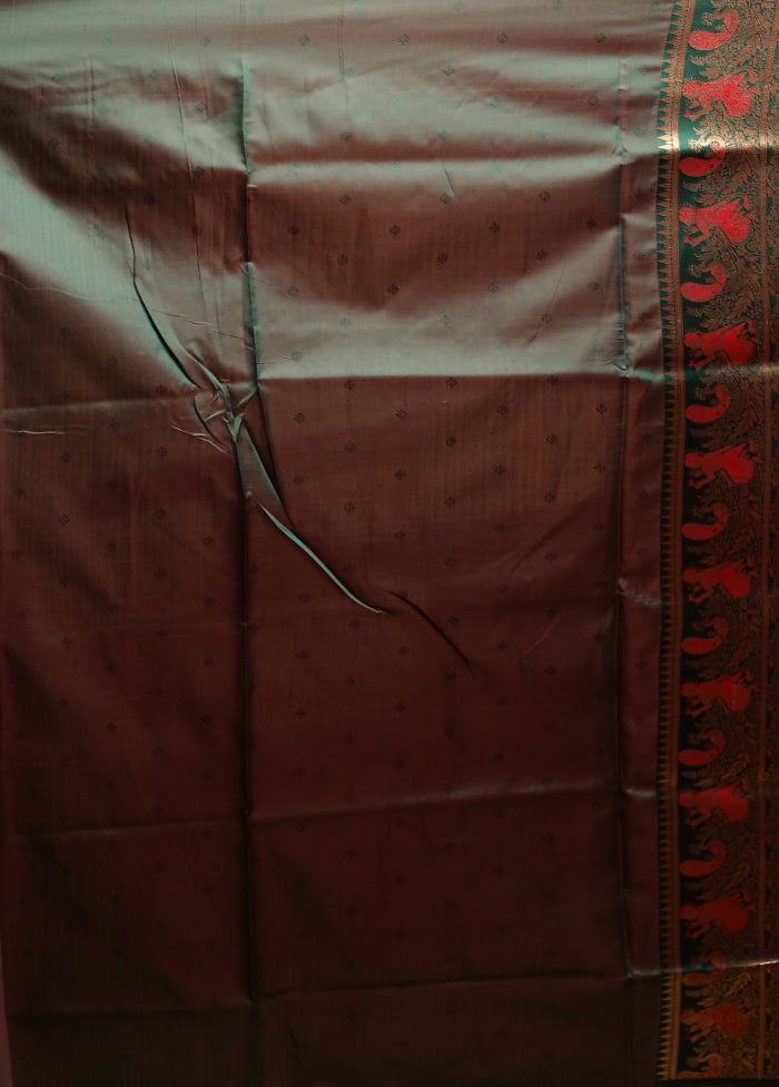 Pink Baluchari Silk Saree With Blouse Piece