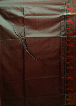 Pink Baluchari Silk Saree With Blouse Piece