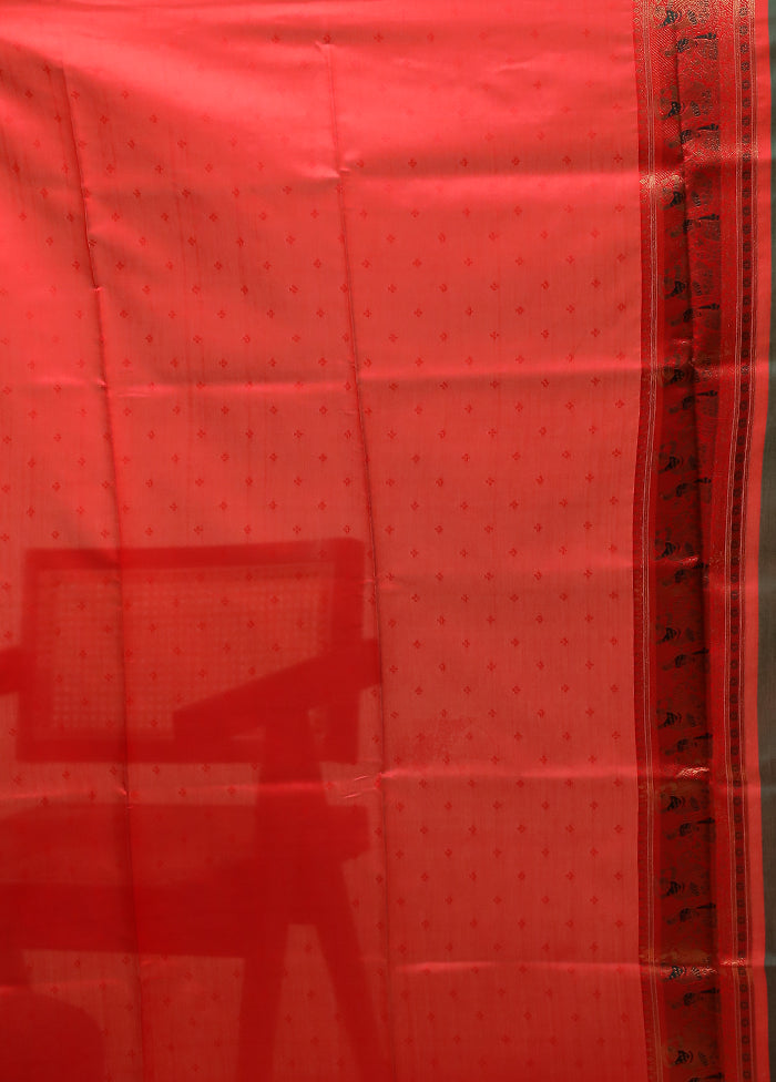 Green Baluchari Silk Saree With Blouse Piece