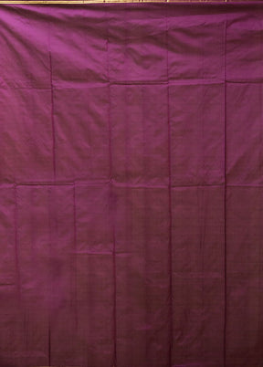 Purple Kanjivaram Silk Saree With Blouse Piece