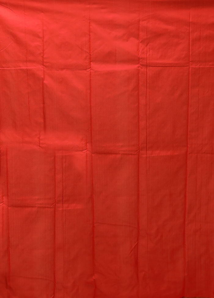Red Kanjivaram Silk Saree With Blouse Piece