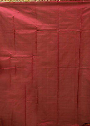 Purple Kanjivaram Silk Saree With Blouse Piece