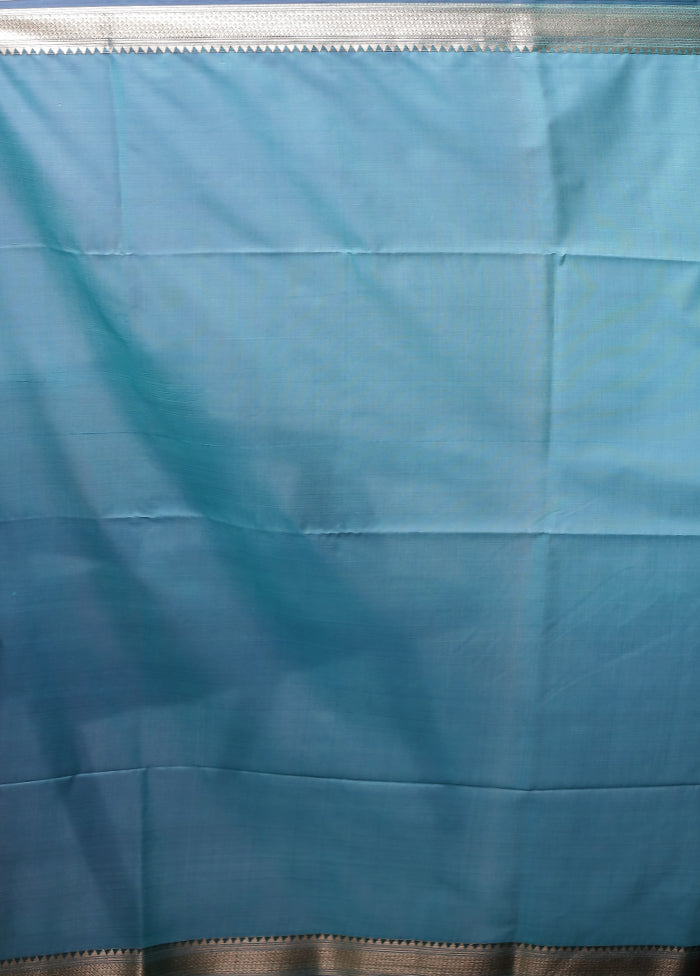 Purple Kanjivaram Silk Saree With Blouse Piece