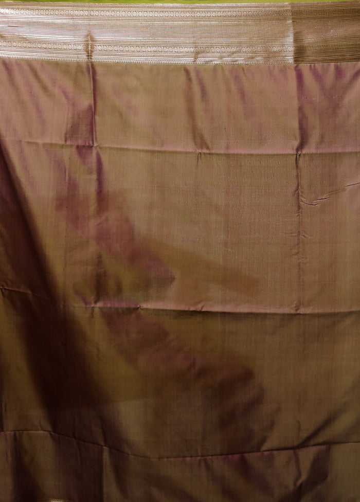 Green Kanjivaram Silk Saree With Blouse Piece