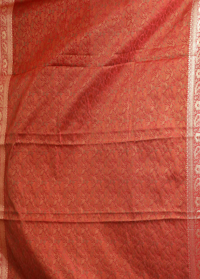 Yellow Jamewar Silk Saree With Blouse Piece
