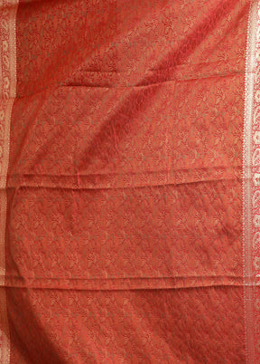 Yellow Jamewar Silk Saree With Blouse Piece