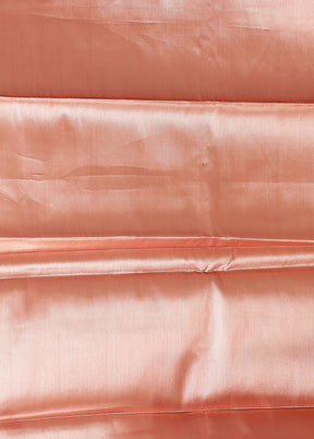 Pink Kora Silk Saree With Blouse Piece