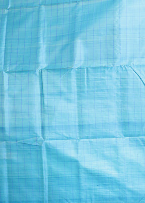 Blue kalakshetra Pure Silk Saree With Blouse Piece