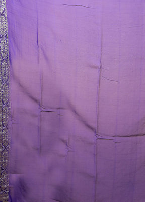 Blue Handloom Pure Georgette Saree With Blouse Piece