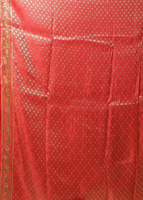 Multicolor Printed Pure Silk Saree With Blouse Piece