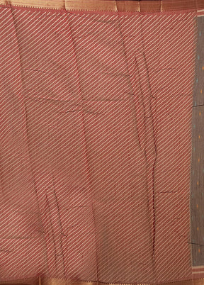 Blue Chanderi Cotton Saree With Blouse Piece