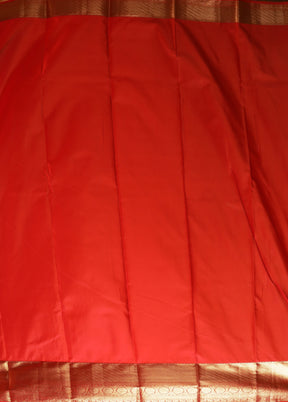 Pink Kanjivaram Silk Saree With Blouse Piece