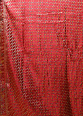 Multicolor Handloom Pure Georgette Saree With Blouse Piece